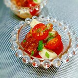 ミニトマトとちくわの簡単サラダ